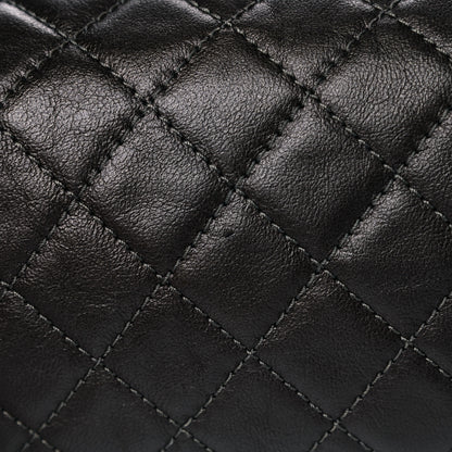 Chanel Metallic Lambskin Quilted Drawstring Backpack Dark Grey 13 of 13