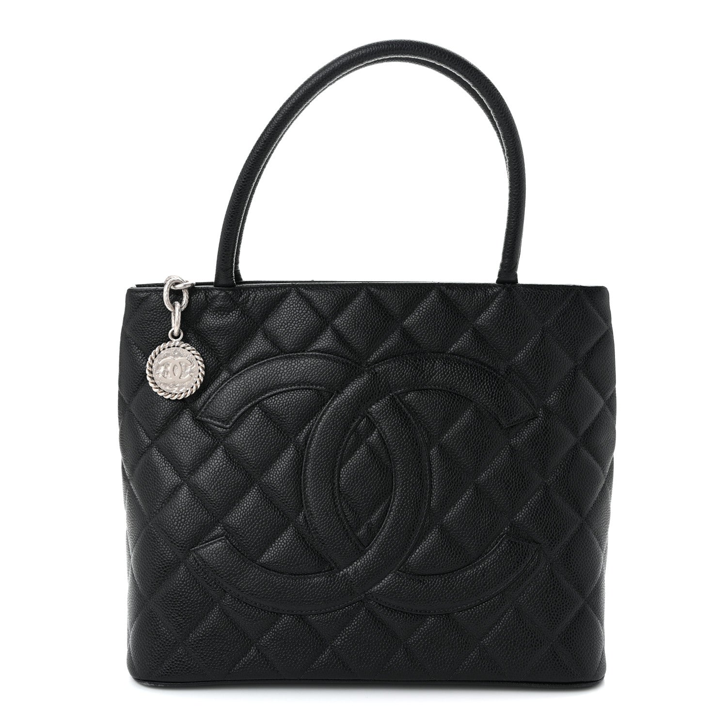 Chanel Caviar Quilted Medallion Tote Black 1 of 10