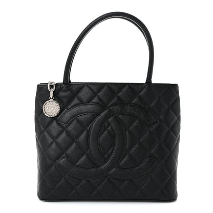 Chanel Caviar Quilted Medallion Tote Black 1 of 10