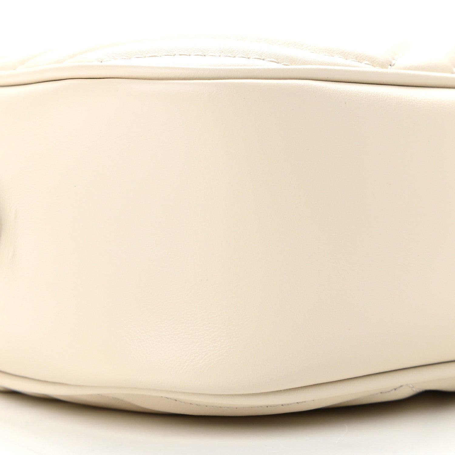 Gucci Calfskin Matelasse Small GG Marmont Chain Shoulder Bag White 9 of 11