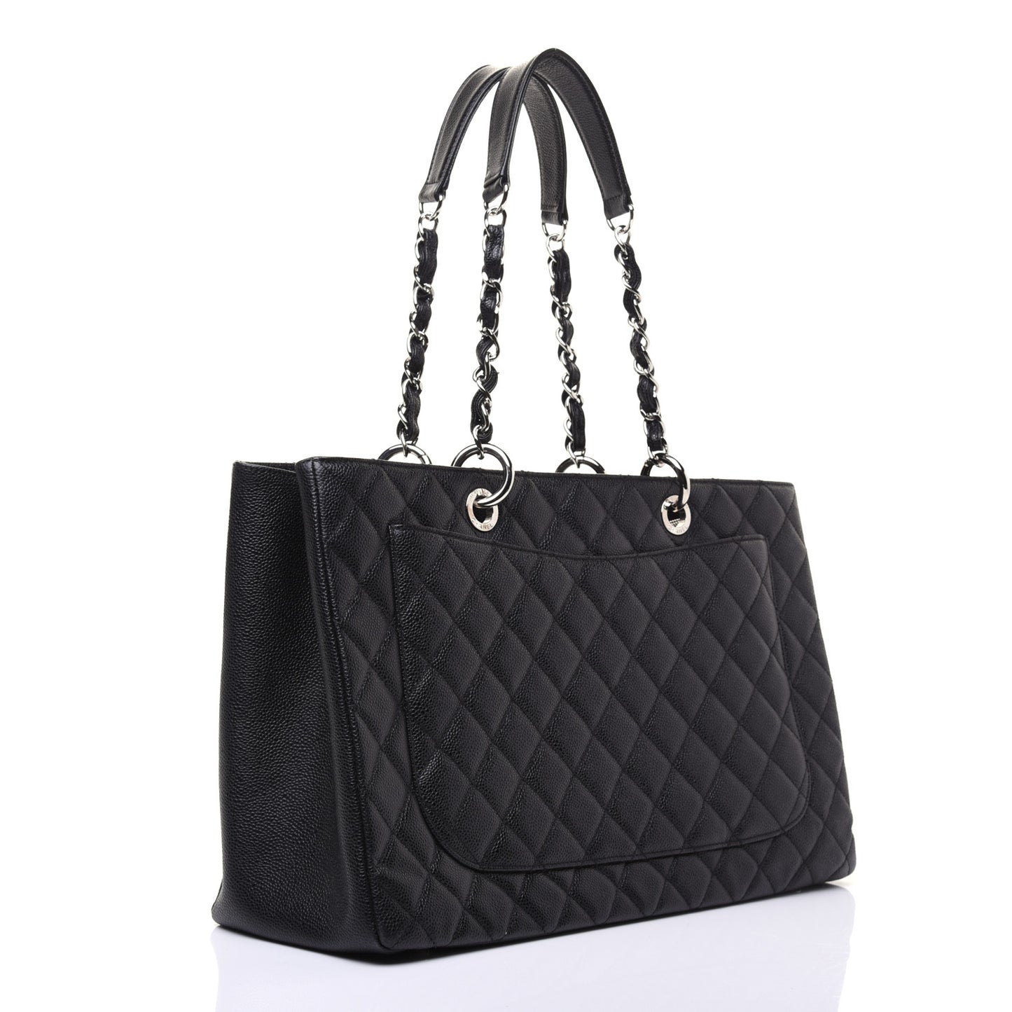 Caviar Quilted XL Grand Shopping Tote GST Black