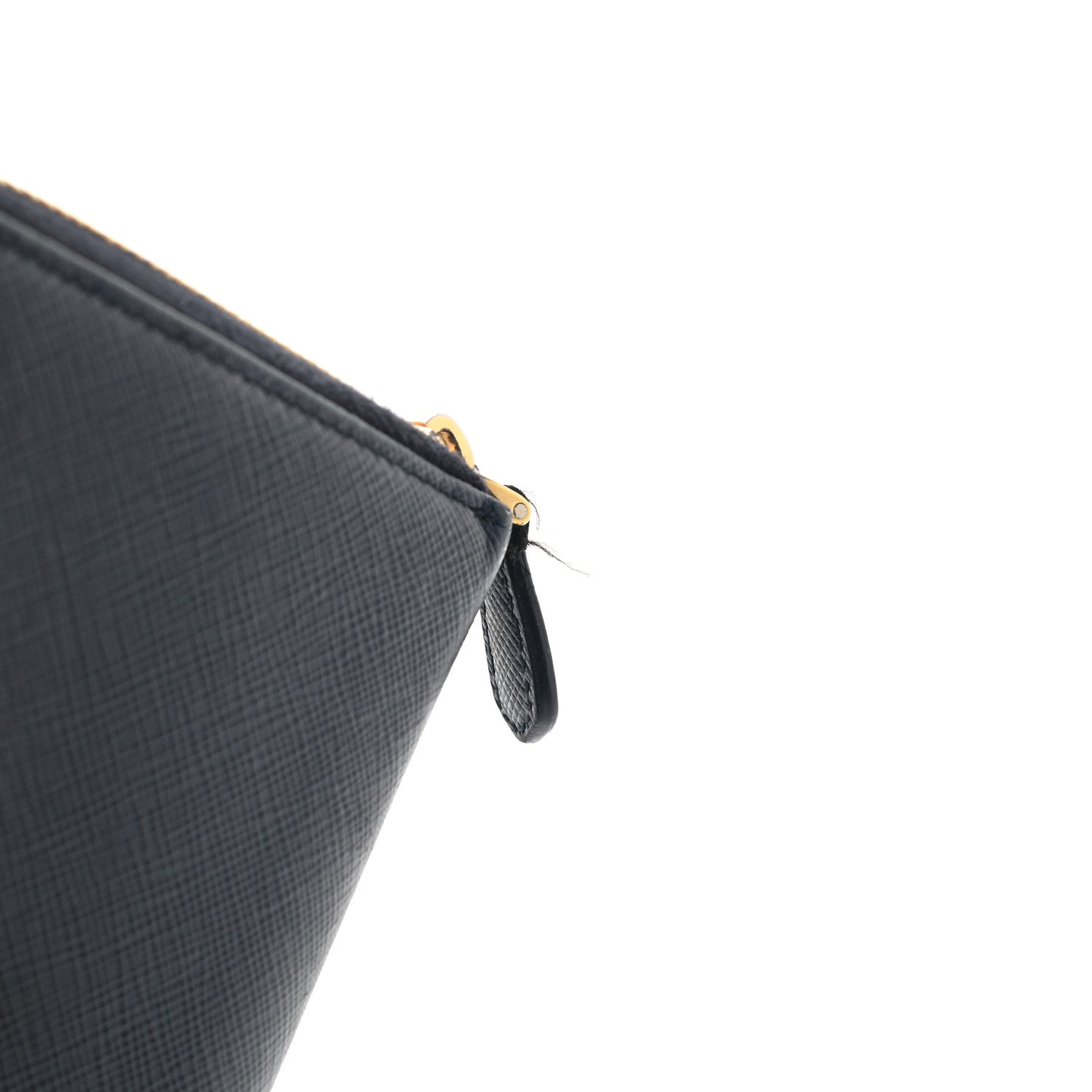 Prada Saffiano Metal Large Zip Around Travel Wallet Baltico 15 of 17