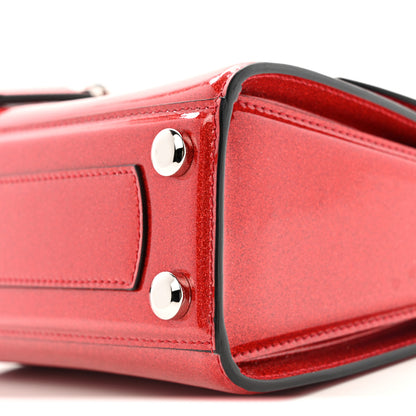 Salvatore Ferragamo Glitter Patent Mini Boxyz Red 9 of 13