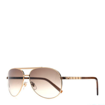 Louis Vuitton Metal Attitude Pilote Sunglasses Z0339U Gold 1 of 9