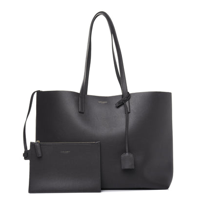 Saint Laurent Calfskin Large Shopping Tote Fog 1 of 23