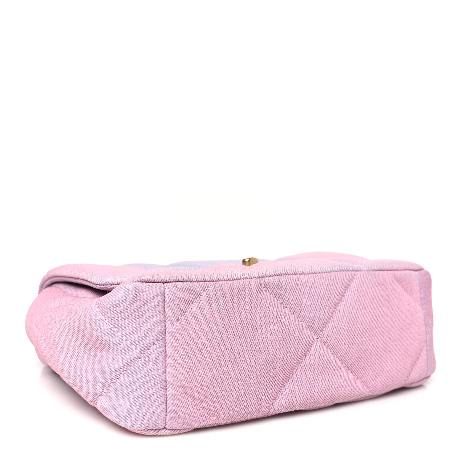 Chanel Denim Quilted Medium Chanel 19 Flap Blue Pink 4 of 10