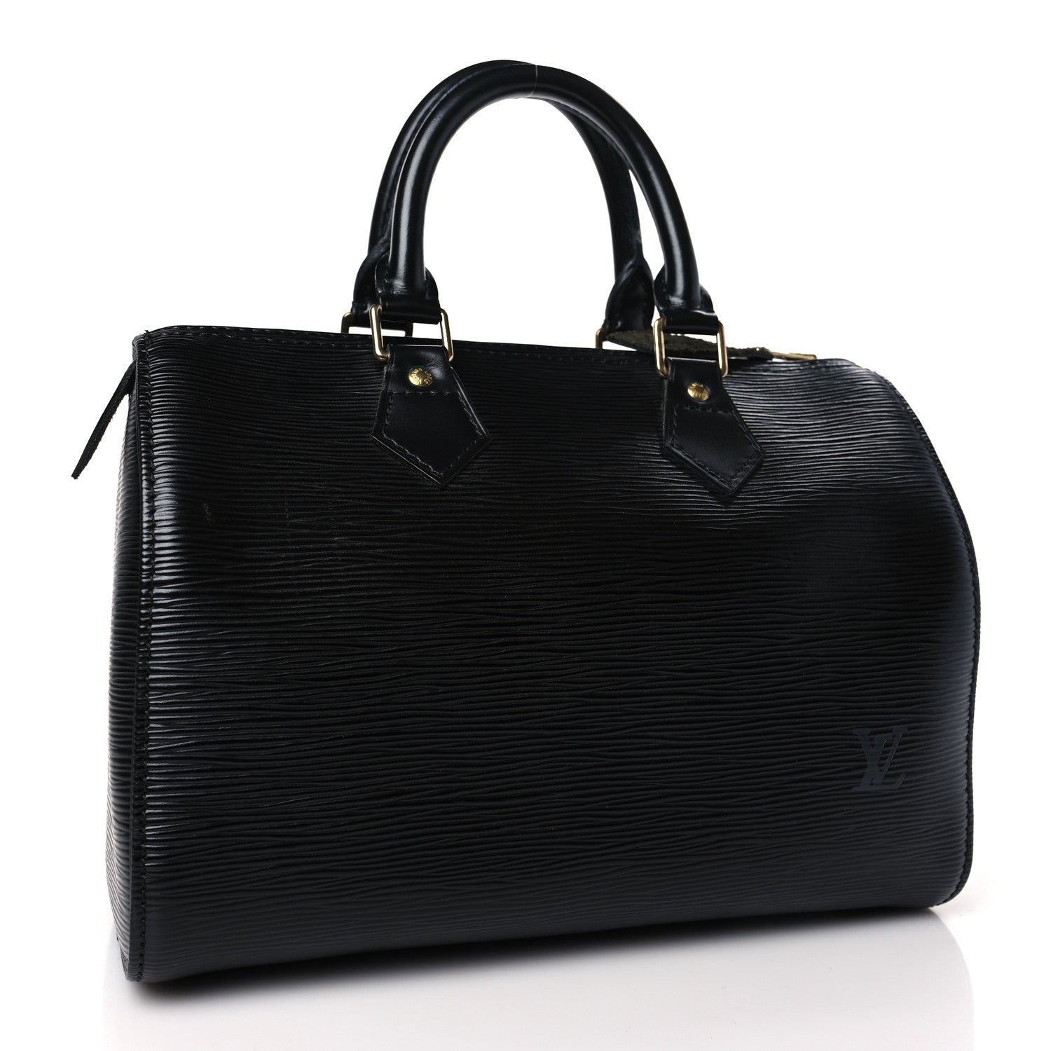 Louis Vuitton Epi Speedy 25 Black 3 of 9
