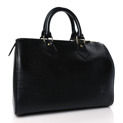 Louis Vuitton Epi Speedy 25 Black 3 of 9