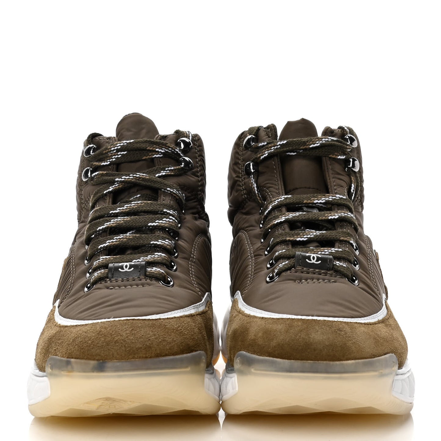 Fabric Suede Womens CC Sneakers 37.5 Dark Green