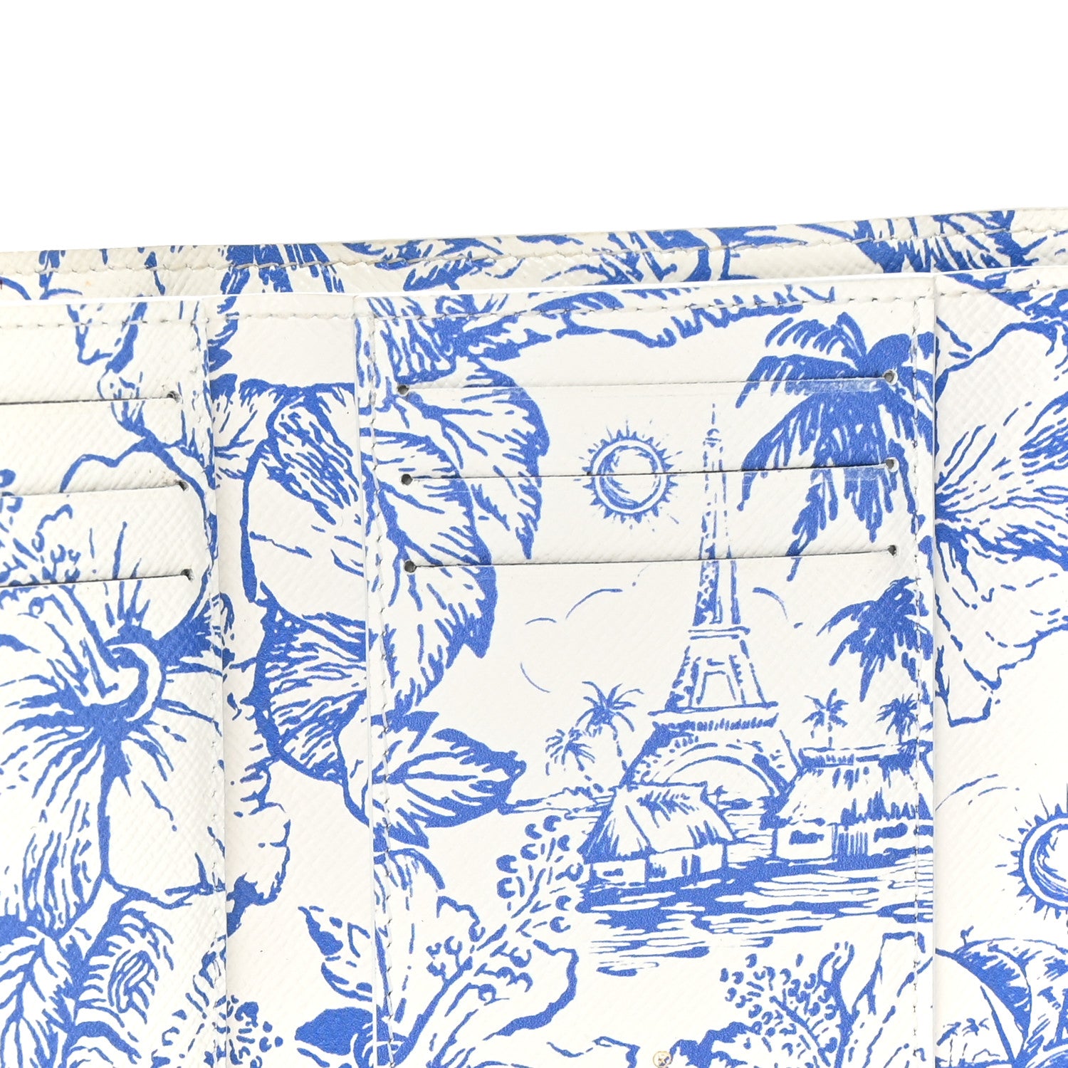 Louis Vuitton Monogram Tiles By The Pool Victorine Wallet Lagoon Blue 5 of 7