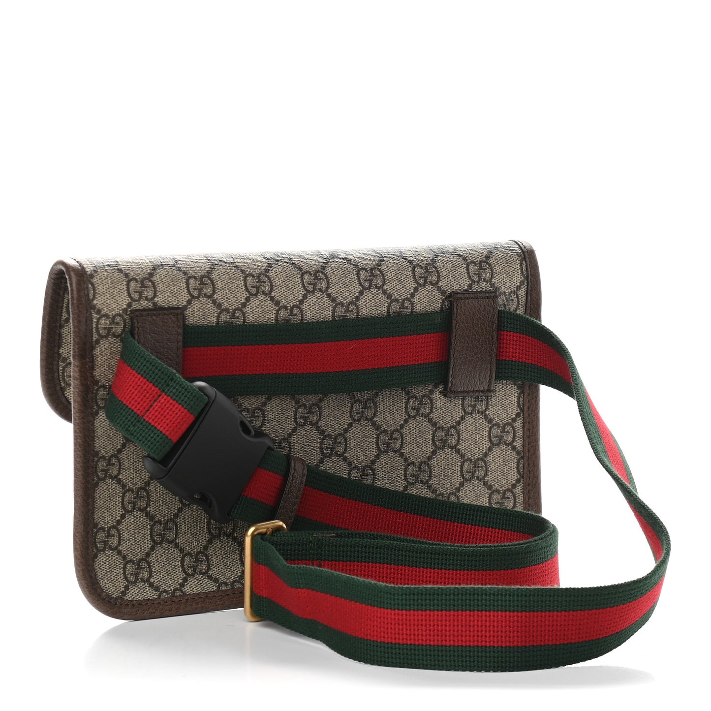 GG Supreme Monogram Neo Vintage Web Belt Bag Brown
