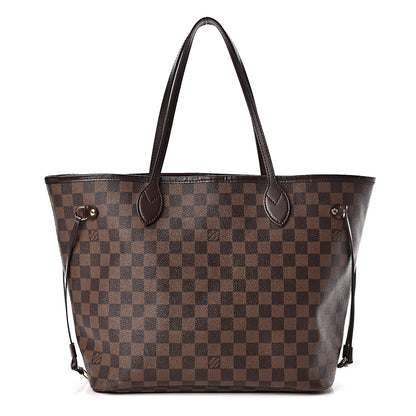 Louis Vuitton Damier Ebene Neo Neverfull MM Rose Ballerine 1 of 13