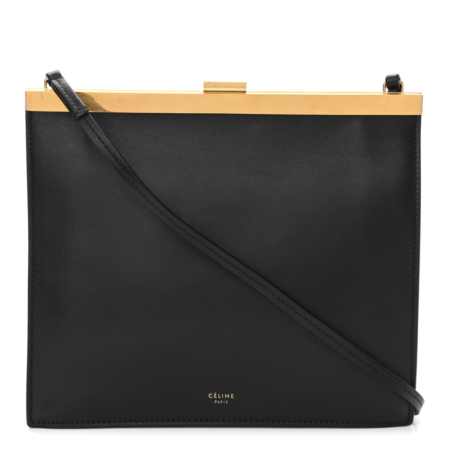 Celine Smooth Calfskin Mini Clasp Bag Black 1 of 10
