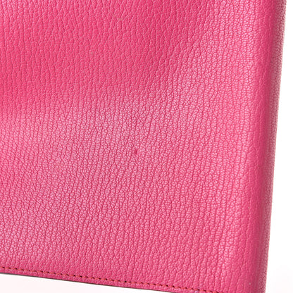 Hermes Chevre Mysore Globe Trotter Agenda Cover Rose Shocking 12 of 13