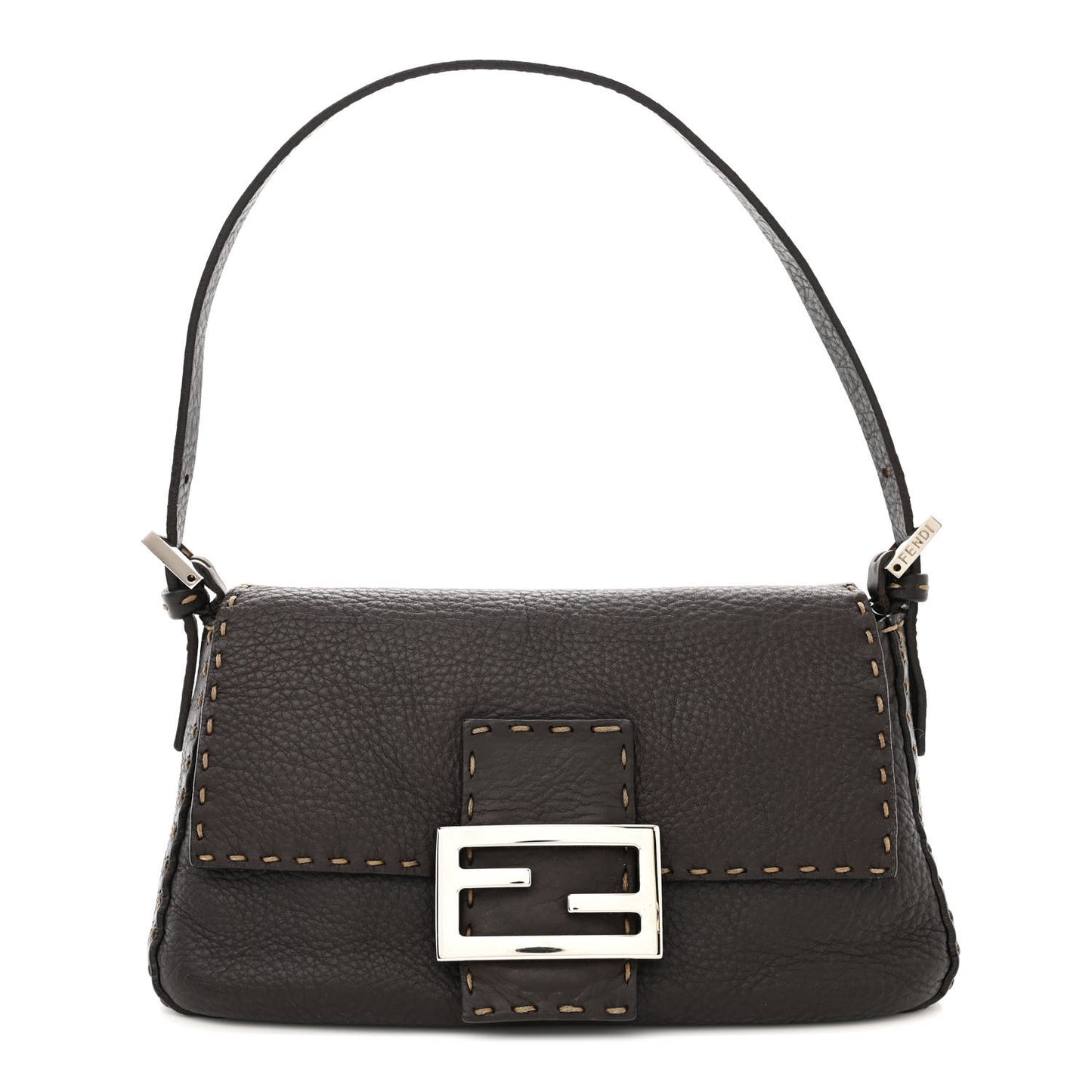 Calfskin Romano Selleria Baguette Brown