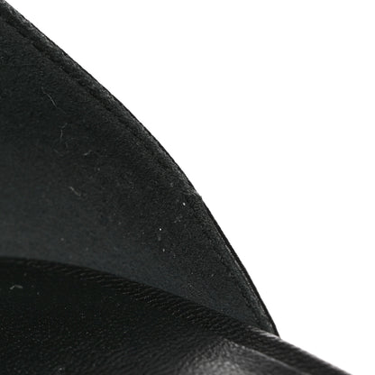 Hermes Goatskin Elda Espadrille Wedge Sandals 39 Black 15 of 17