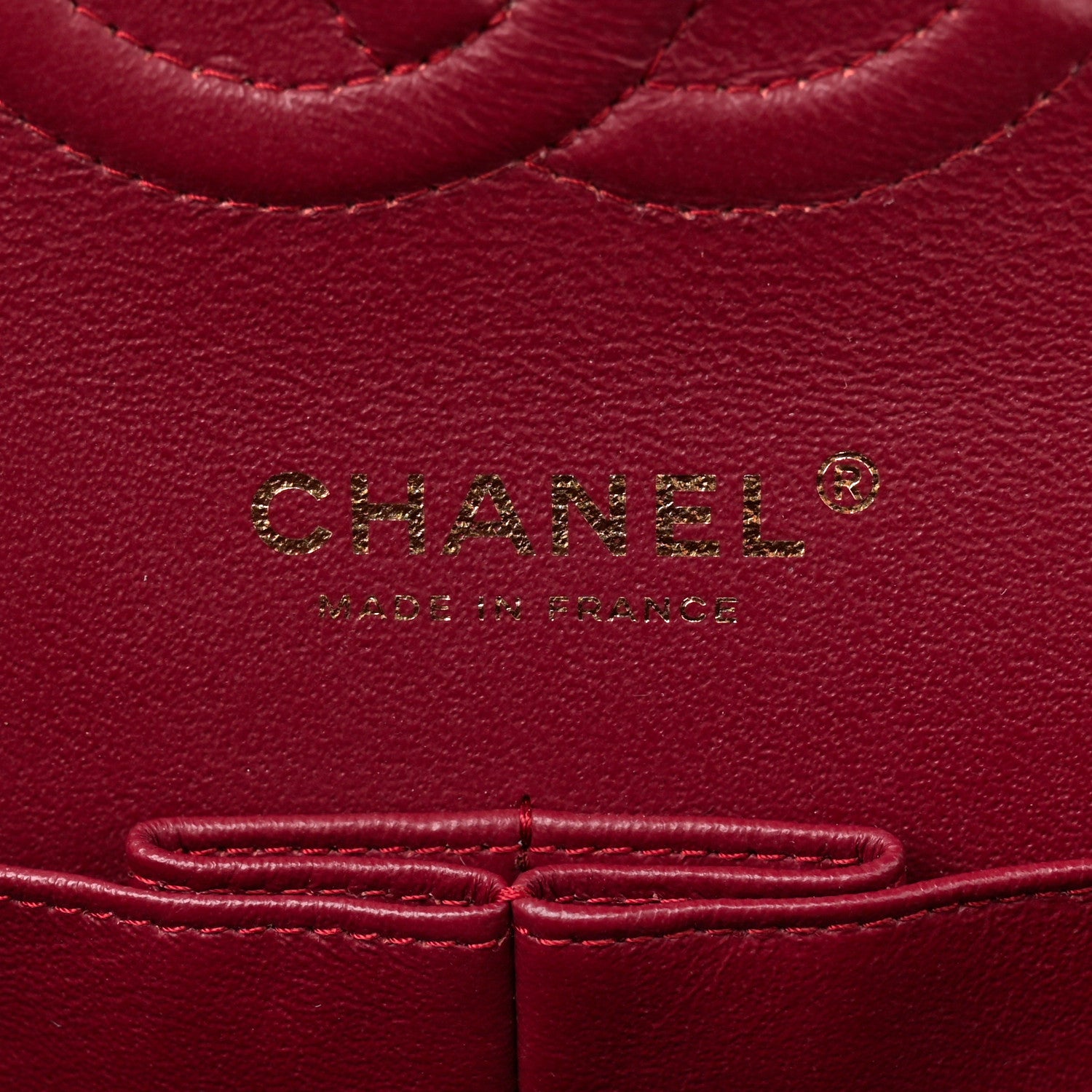 Chanel Iridescent Caviar Quilted Medium Double Flap Red 6 of 11