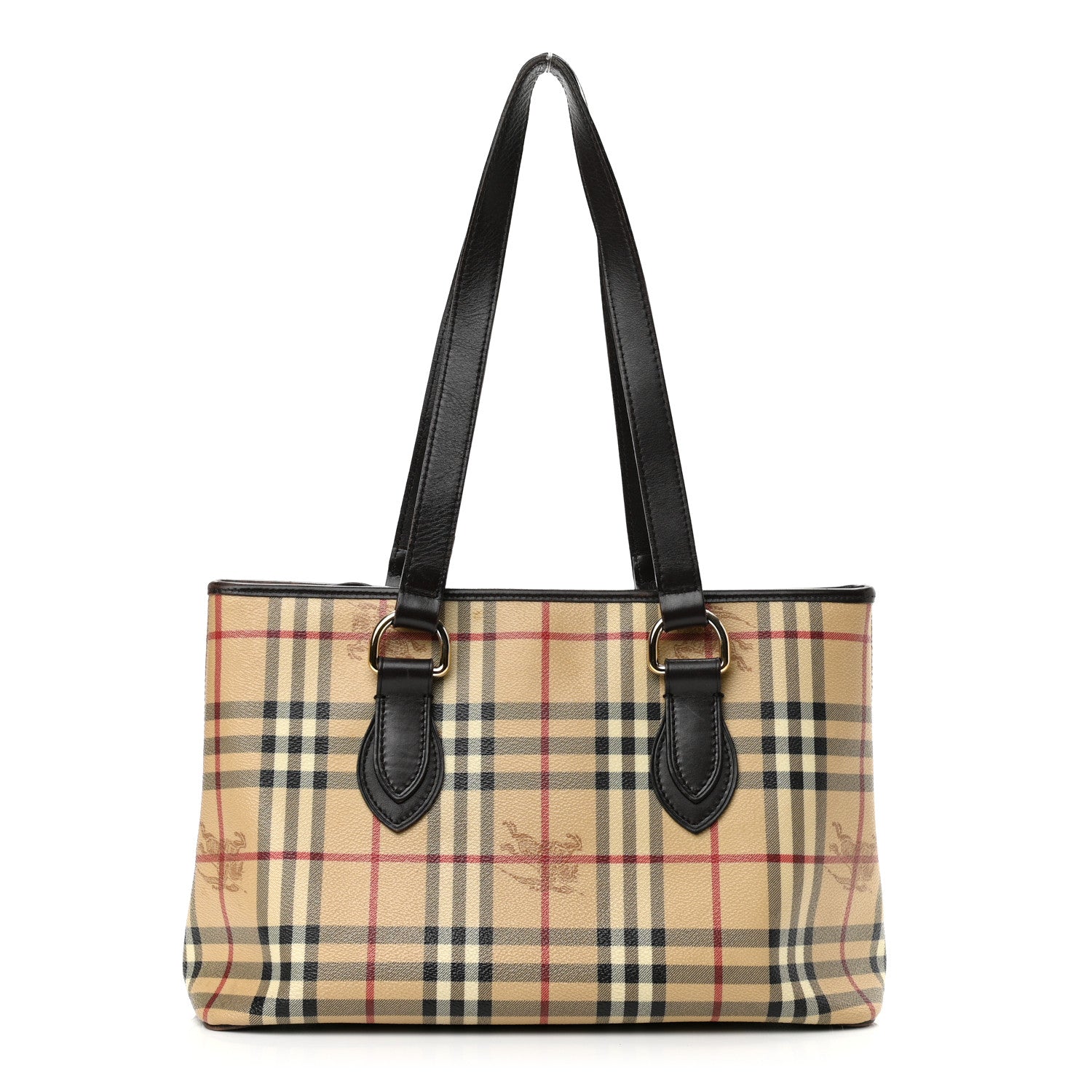Burberry Haymarket Check Medium Regent Tote Chocolate 1 of 14