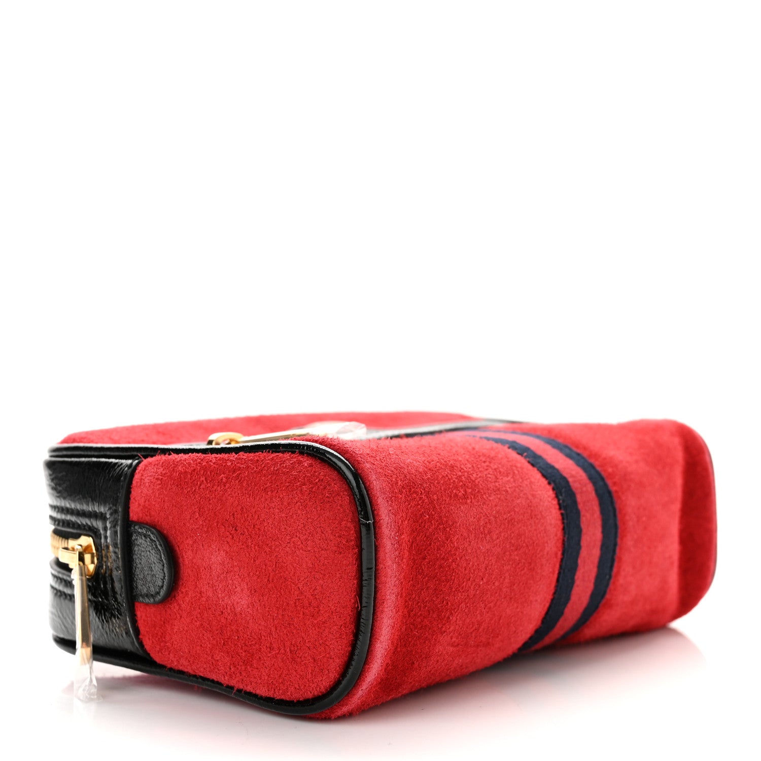 Gucci Suede Small Ophidia Belt Bag 85 34 Hibiscus Red 4 of 11