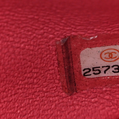 Chanel Metallic Caviar Quilted Medium Double Flap Pink 7 of 10