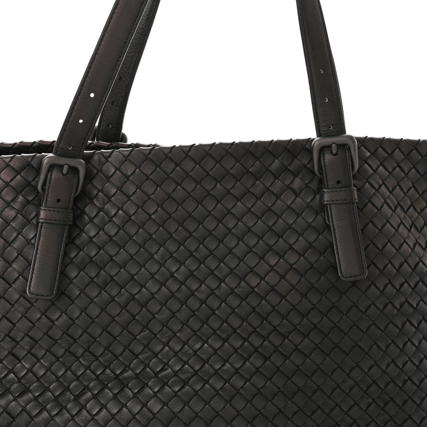 Nappa Intrecciato Large Cesta Tote Black