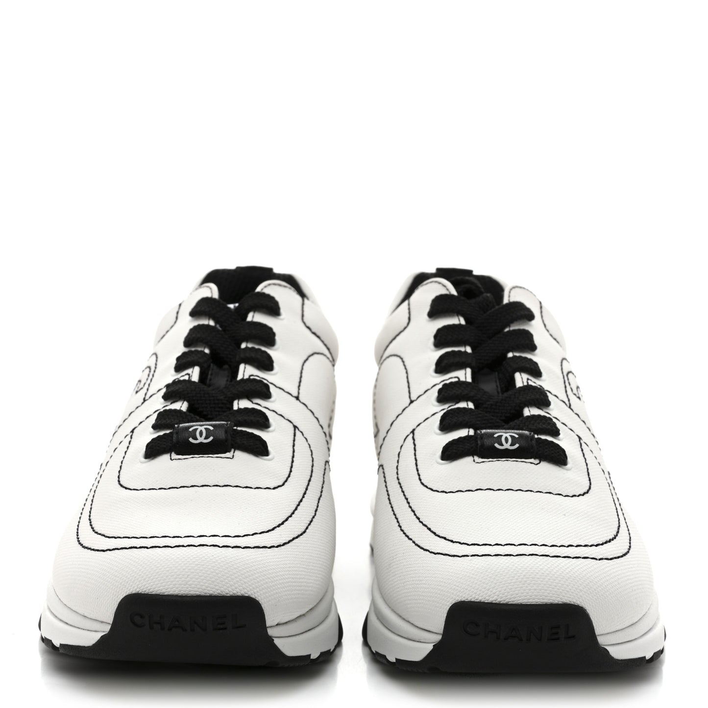 Cotton Womens CC Sneakers 38 White Black