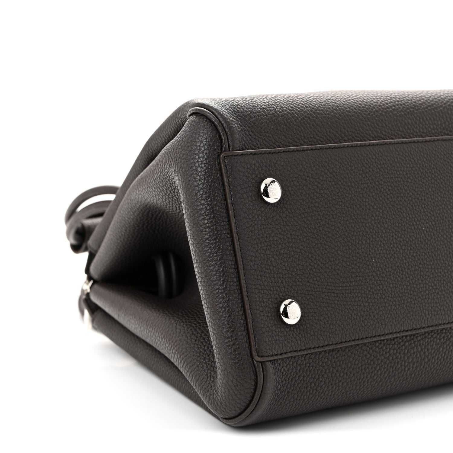 Loewe Grained Calfskin Medium Madrid Bag  Dark Ebony 8 of 9
