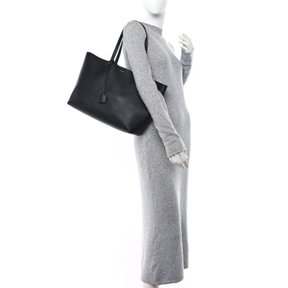 Saint Laurent Calfskin Large Shopping Tote Black 3 of 11
