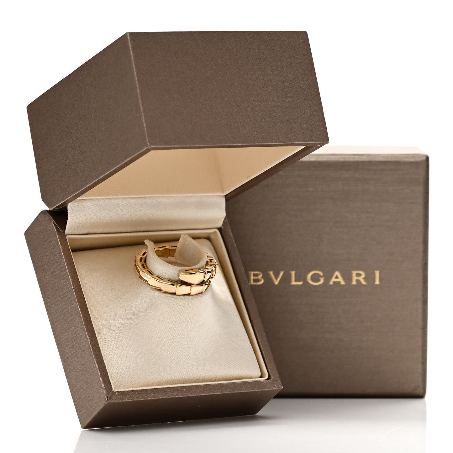 18K Yellow Gold Serpenti Viper Ring L