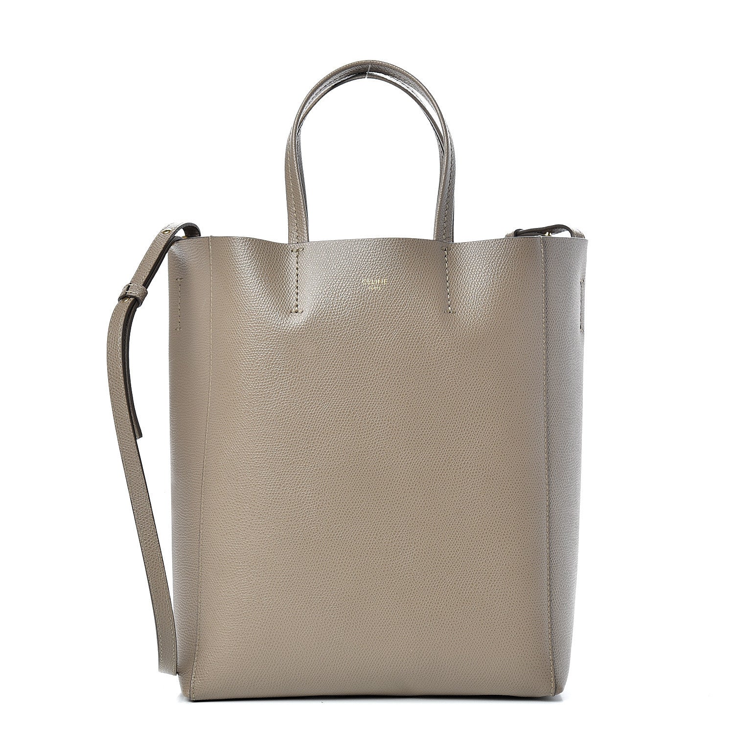 Celine Grained Calfskin Small Vertical Cabas Beige 1 of 9