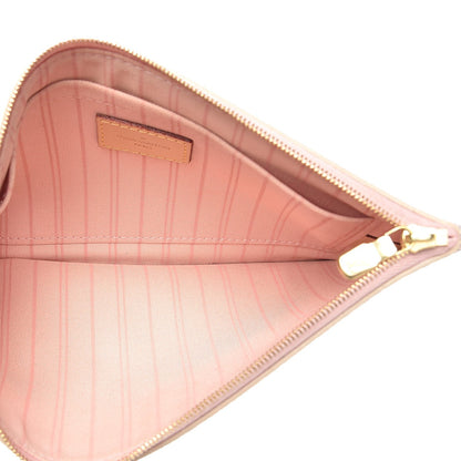 Louis Vuitton Damier Azur Neverfull MM GM Pochette Rose Ballerine 5 of 11