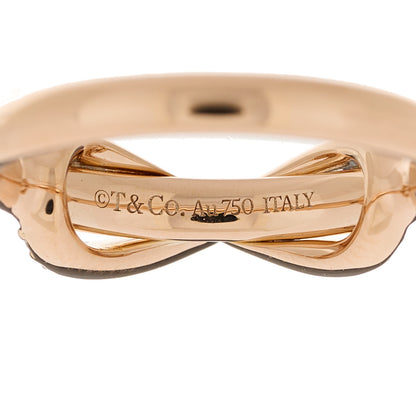 Tiffany 18K Rose Gold Diamond Infinity Ring 47 4.25 4 of 4