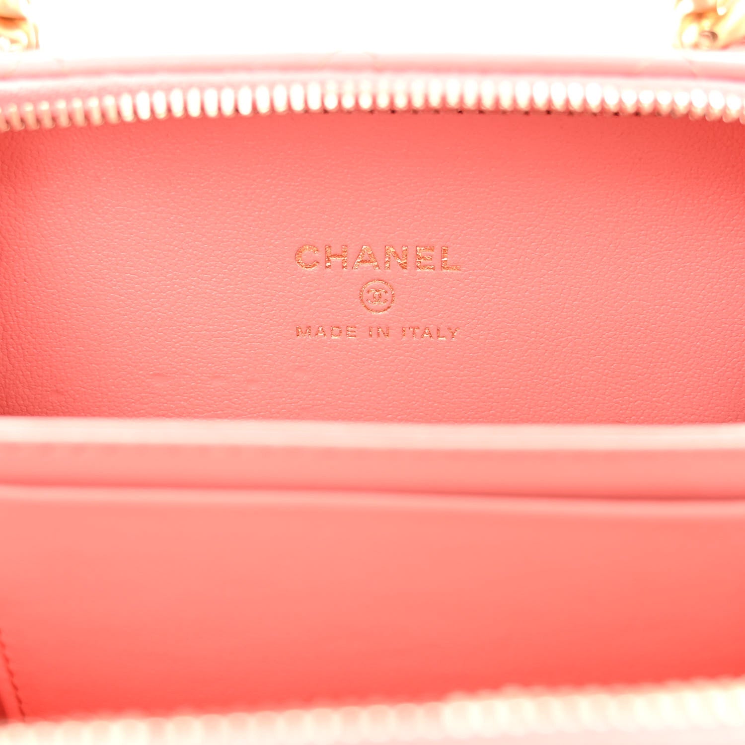 Chanel Lambskin Quilted Top Handle Mini Vanity Case Pink 6 of 9