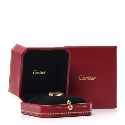 Cartier 18K Yellow Gold 3.5mm LOVE Wedding Band Ring 55 7.25 4 of 6