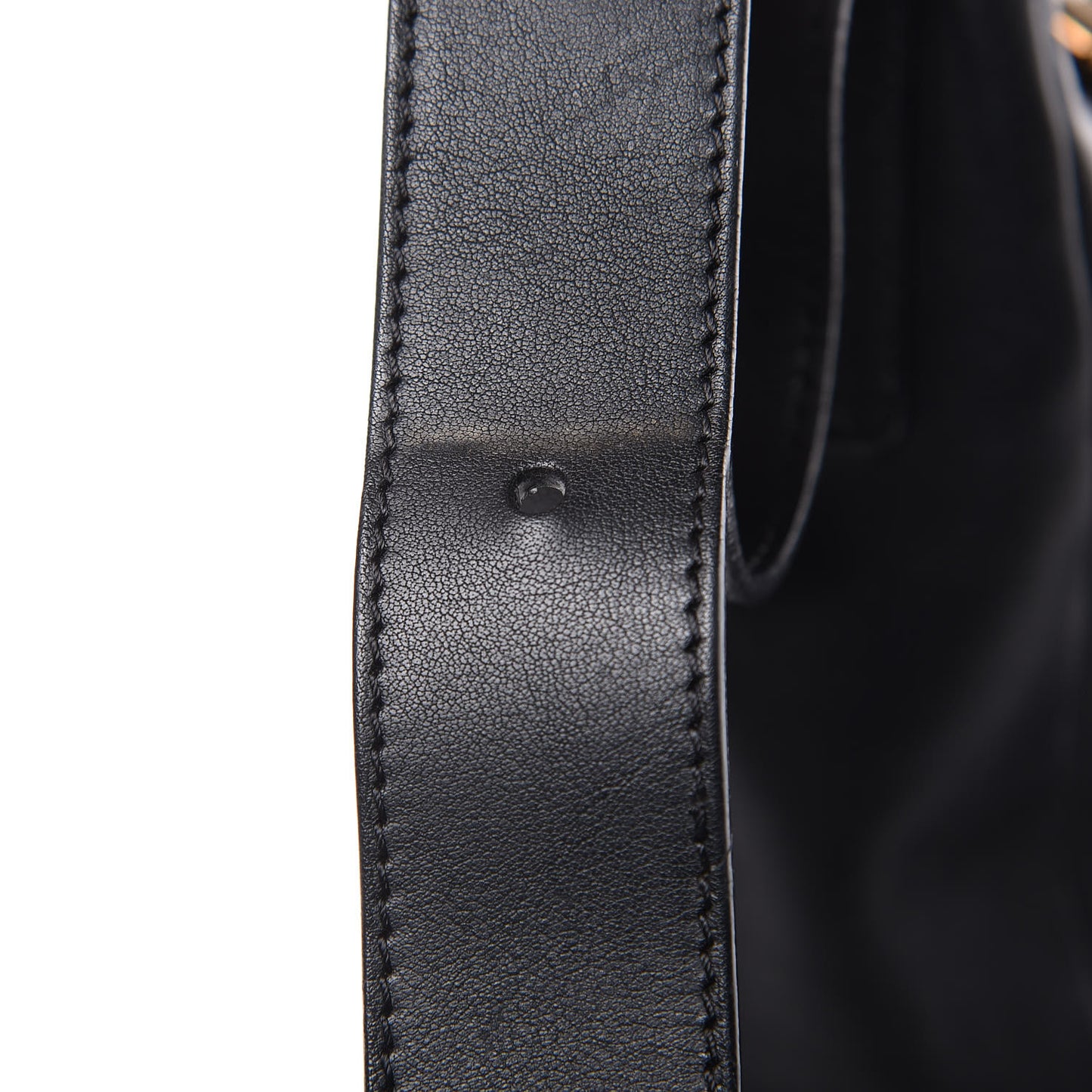 Calfskin Gabby Bucket Bag Black