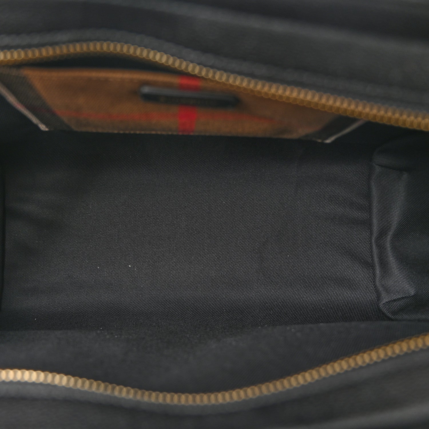 Burberry Calfskin Mega Check Small Banwell Tote Black 5 of 10
