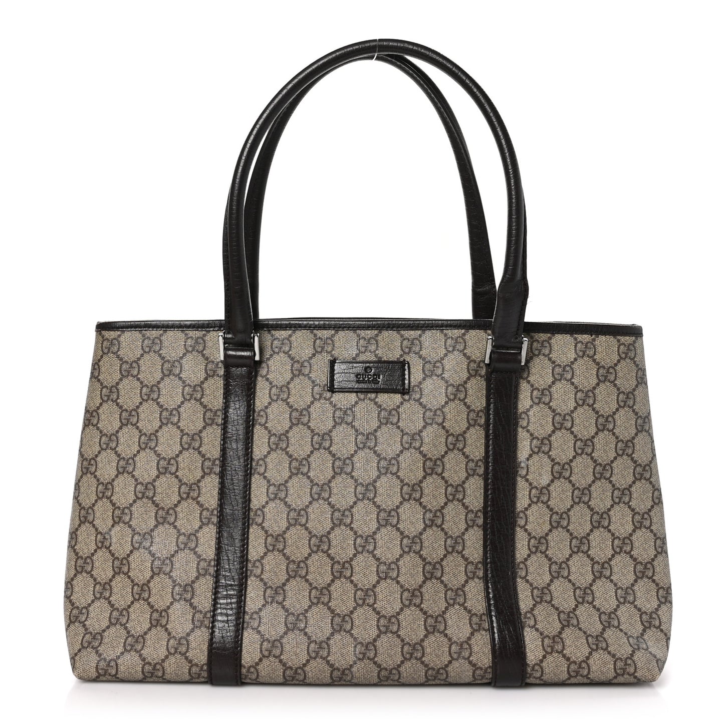 GG Plus Monogram Medium Joy Tote Dark Brown