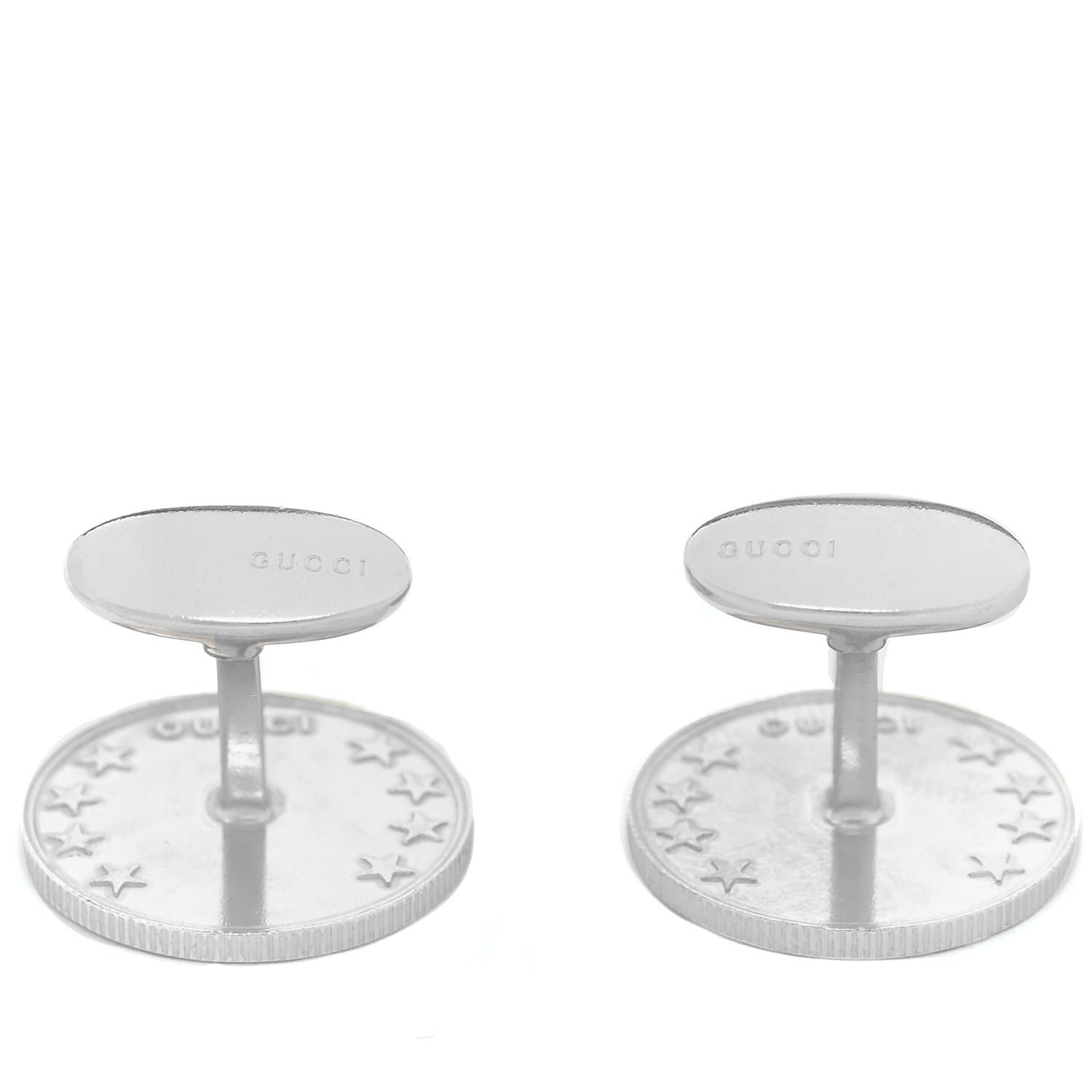 Gucci Sterling Silver Interlocking G Cufflinks 4 of 6