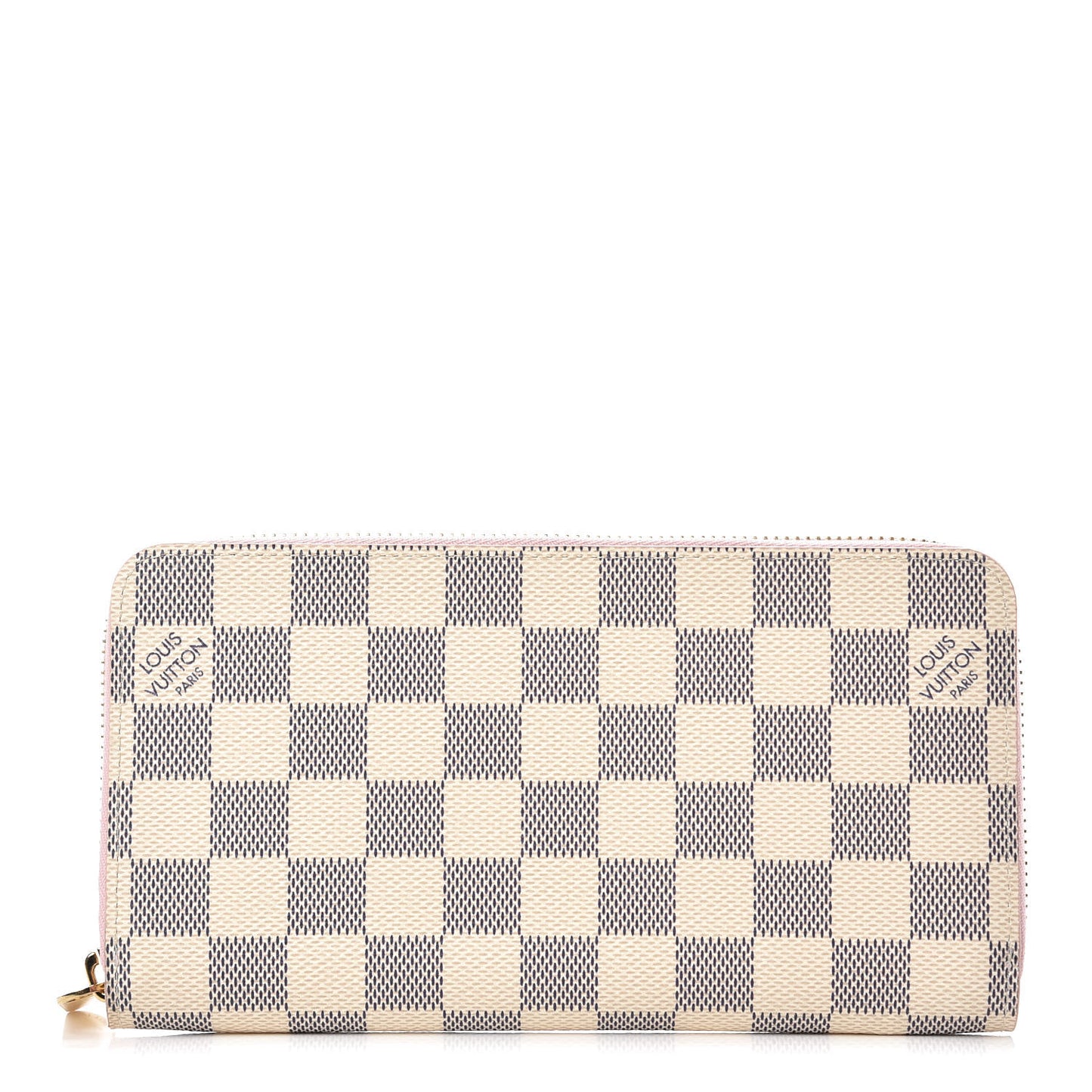 Damier Azur Zippy Wallet Rose Ballerine