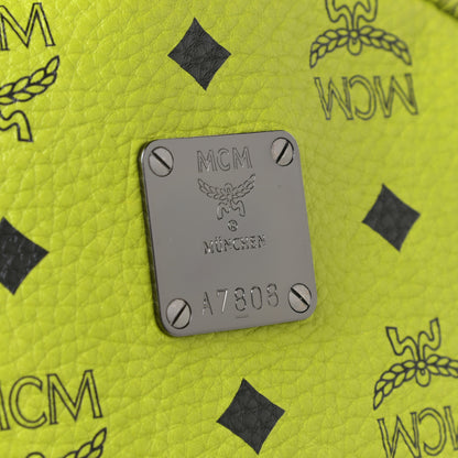 MCM Visetos Side Stud Medium Stark Backpack Green 9 of 9