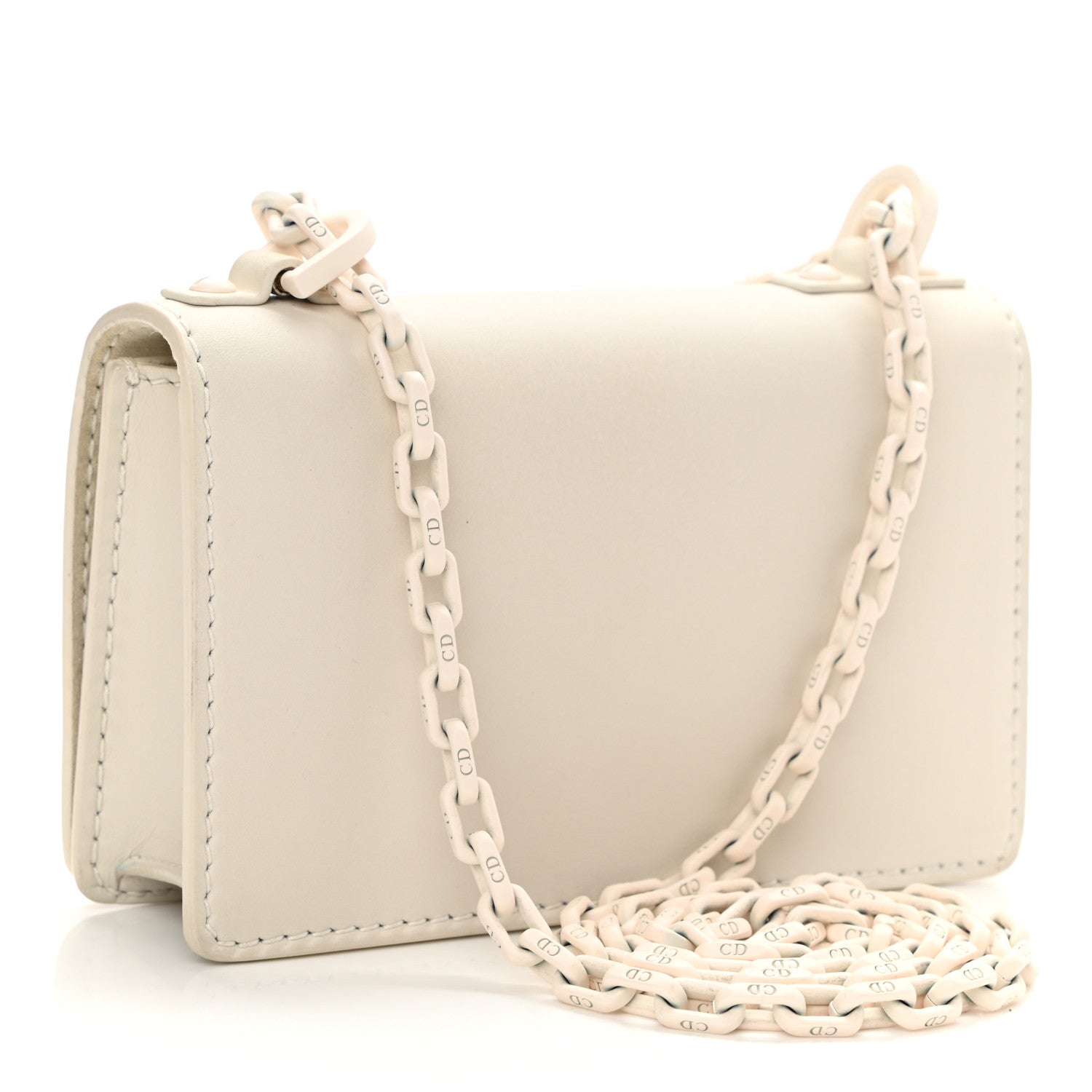 Christian Dior Ultra Matte Calfskin Mini J'Adior Chain Flap Bag White 3 of 10