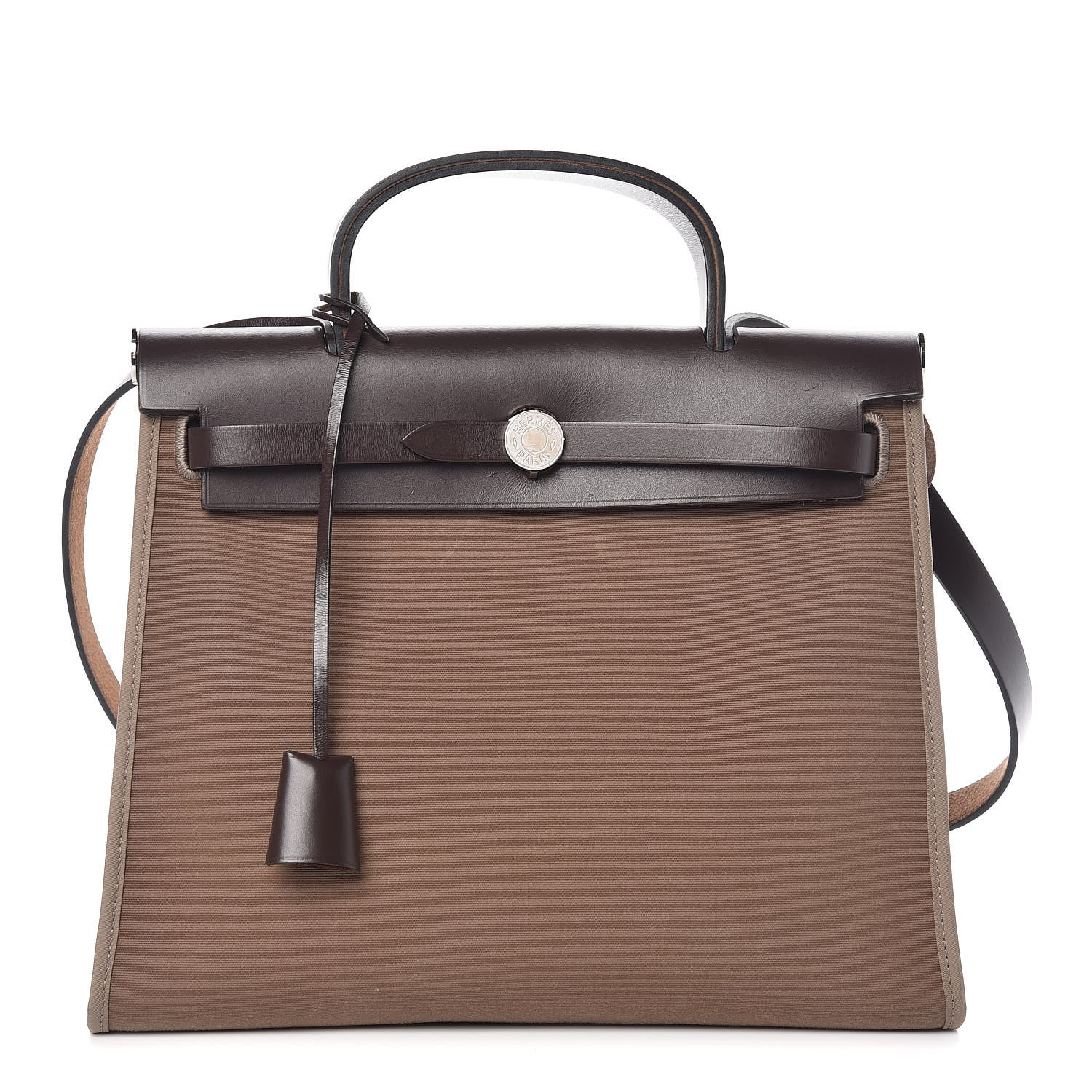Hermes Vache Hunter Toile Herbag Zip 31 PM Etoupe Ebene 1 of 10