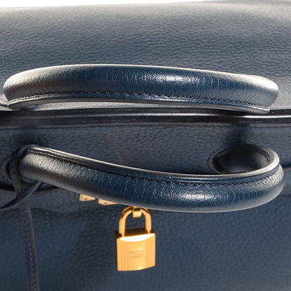 Hermes Taurillon Clemence Birkin 35 Bleu Thalassa 13 of 24