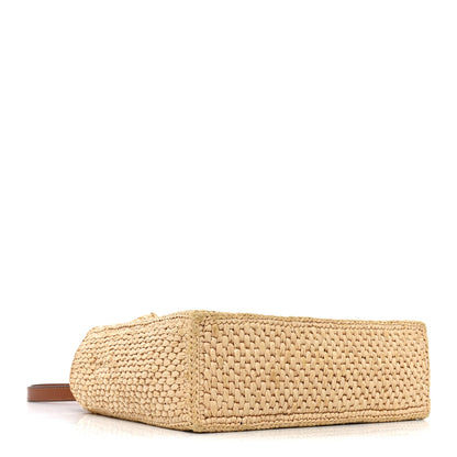 Loewe X PAULA'S IBIZA Raffia Font Tote Natural Tan 4 of 8