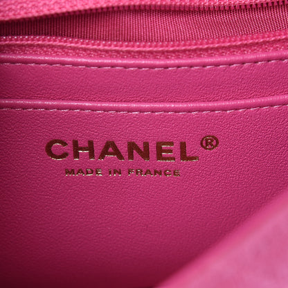 Chanel Jersey Quilted Mini Rectangular Flap Pink 6 of 10