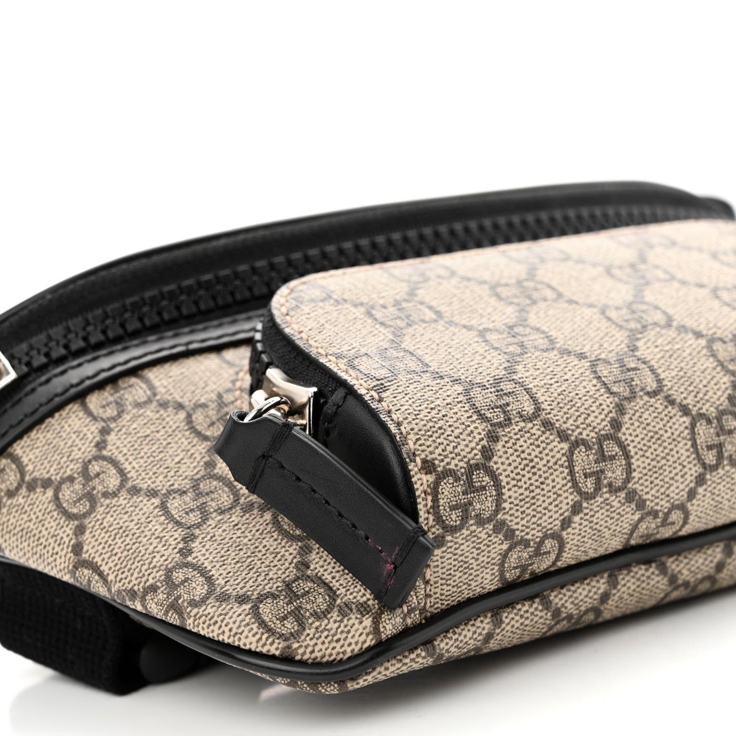 GG Supreme Monogram Belt Bag Black