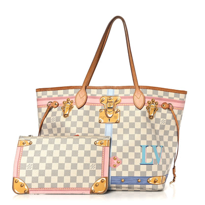 Louis Vuitton Damier Azur Summer Trunks Neo Neverfull MM 1 of 11