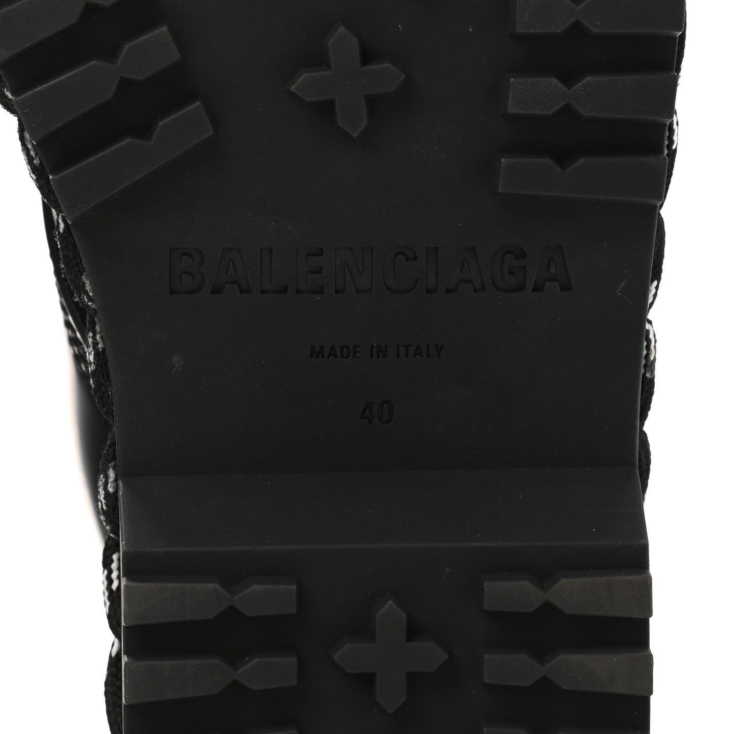 Calfskin Woven Detail Mens Combat Boots 40 Black