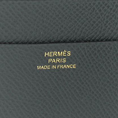 Hermes Epsom Tri-Fold Compact Bearn Wallet Bleu Orage 6 of 9