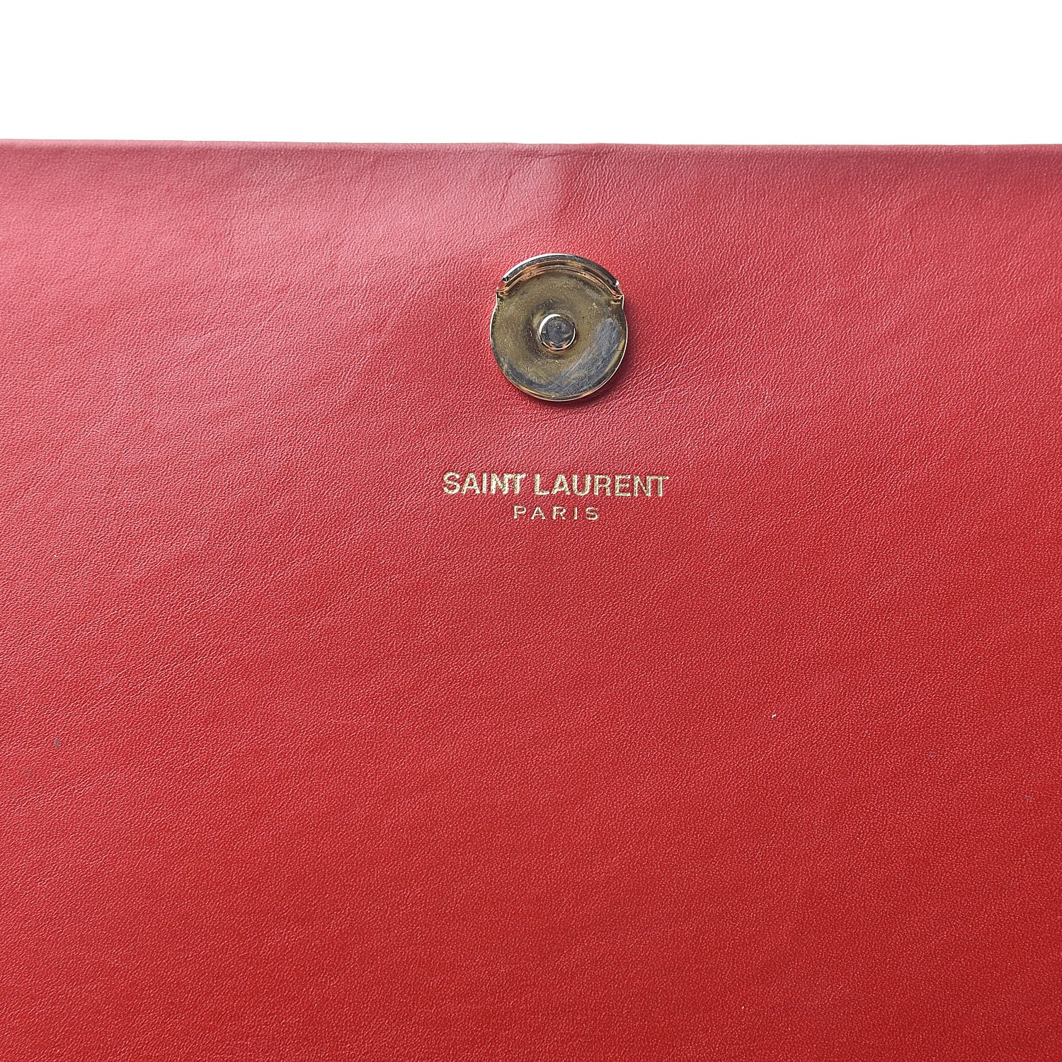 Saint Laurent Smooth Calfskin Medium Classic Monogram Kate Tassel Satchel Lipstick Red 7 of 23